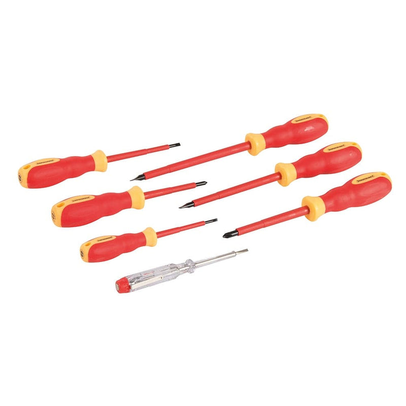 Silverline 7pce Vde Soft-Grip Electricians Screwdriver Set 928227