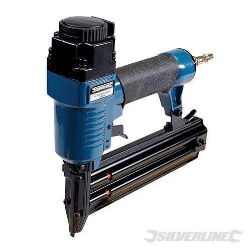 Silverline AIR BRAD NAILER NAIL GUN - 18 GAUGE BRADS 10-50MM - 3 YEAR WARRANTY