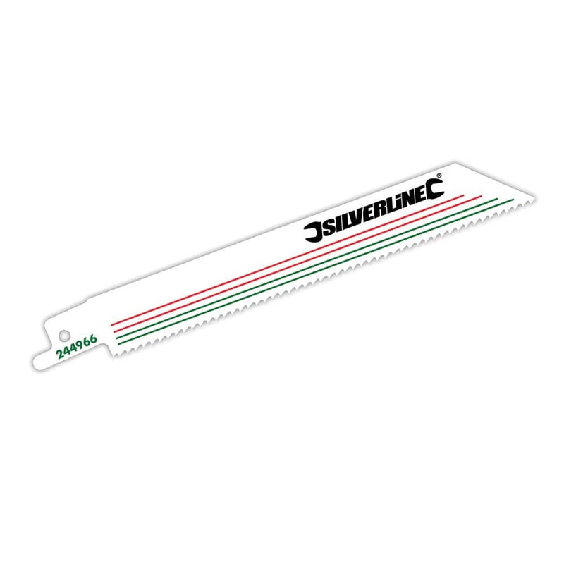 Silverline BI-METAL - 10TPI - 150MM RECIP SAW BLADES FOR DEMOLITION 5PK 244966