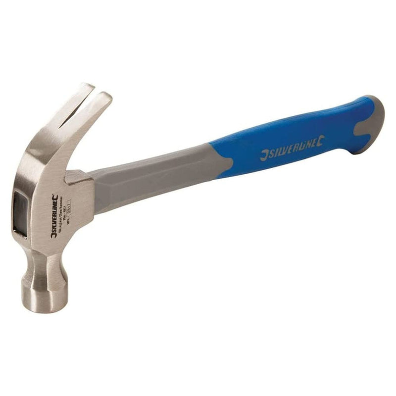 Silverline Fibreglass Claw Hammer 20oz (567G) Silverline HA11 - Soft Grip Handle