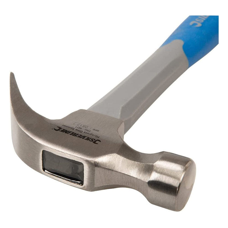 Silverline Fibreglass Claw Hammer 20oz (567G) Silverline HA11 - Soft Grip Handle