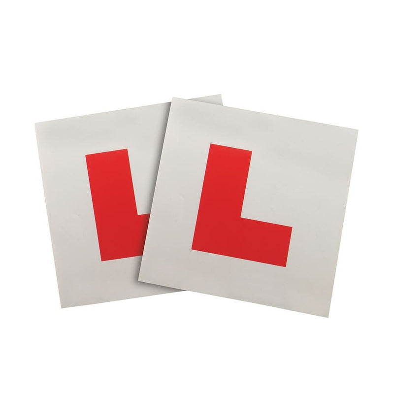 Silverline L Plates Fully Magnetic Learner Driver Car Vehicle L-Plates Silverline 583036