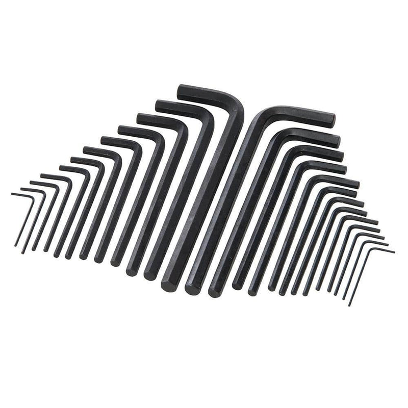 Silverline METRIC & AF HEX KEY LONG SERIES SET 25PCE HK25L