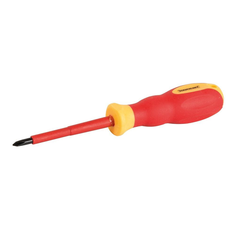 Silverline PH1 X 80MM VDE SOFT-GRIP ELECTRICIANS SCREWDRIVER PHILLIPS 899786