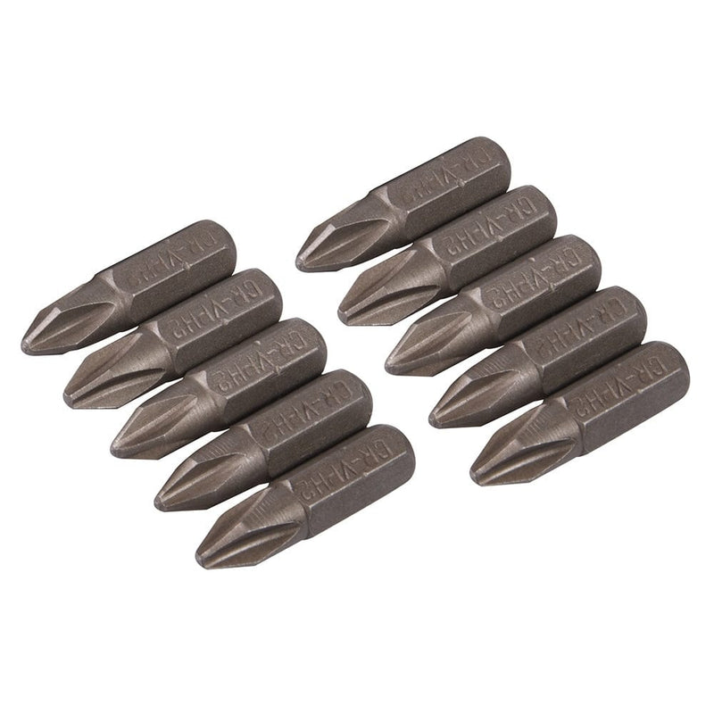 Silverline Ph2 Phillips Cr-V Screwdriver Bits 10Pk Sb204