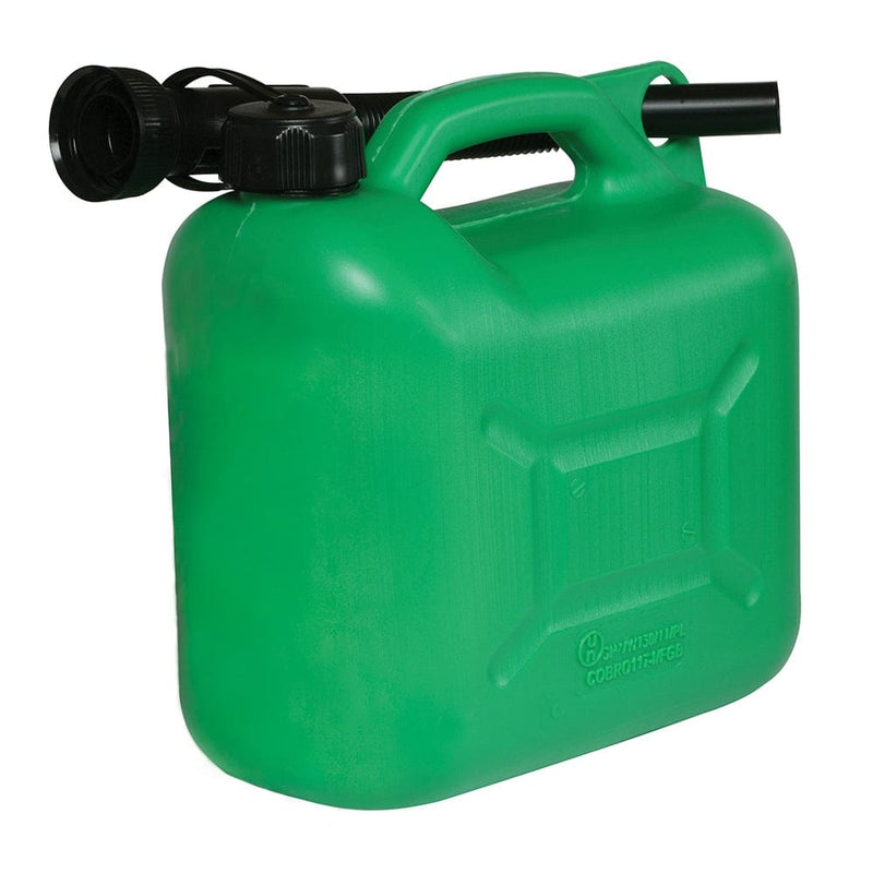 Silverline PLASTIC FUEL CAN 5LTR GREEN 847074