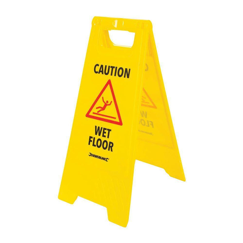 Silverline SILVERLINE 'A' FRAME CAUTION WET FLOOR SIGN 295 X 610MM ENGLISH 883504