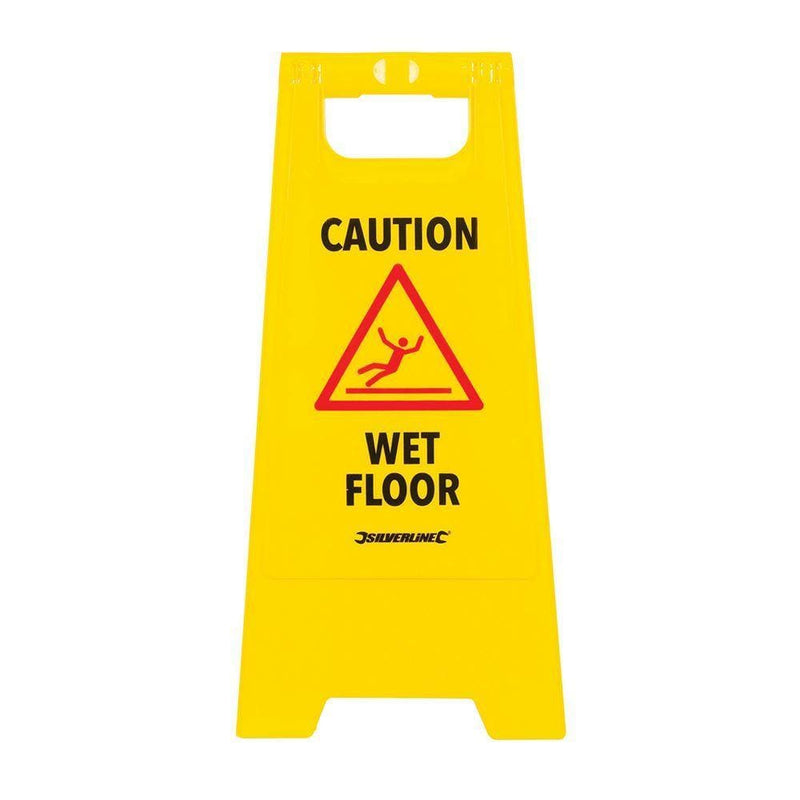 Silverline SILVERLINE 'A' FRAME CAUTION WET FLOOR SIGN 295 X 610MM ENGLISH 883504