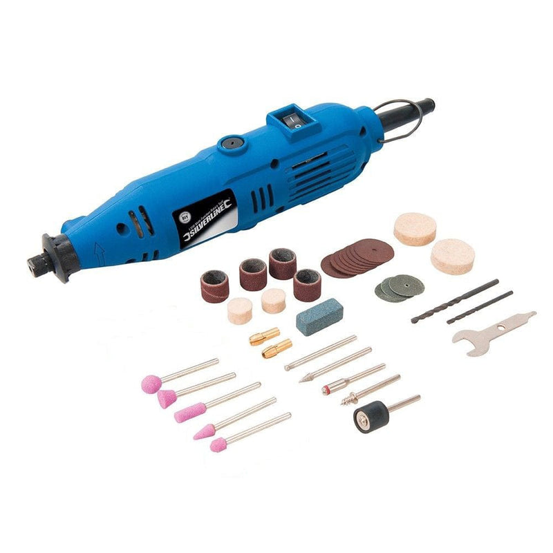 Silverline Silverline Multi Function Rotary Hobby Tool Multi-Tool Grinder Polisher 135W