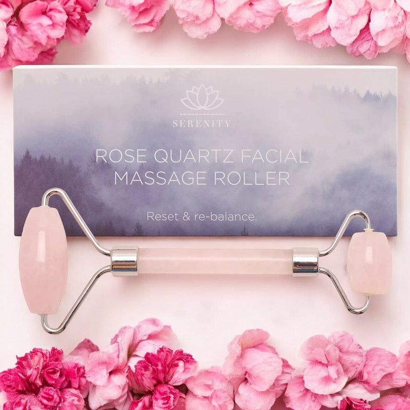 Sophia Facial Massage Roller Rose Quartz Facial Massage Roller Anti Ageing Beauty Tool