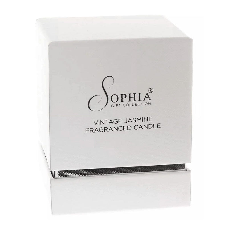 Sophia Scented Candle Sophia Vintage Jasmine Fragranced Scented Candle in Diamante Encrusted Glass Jar 150g