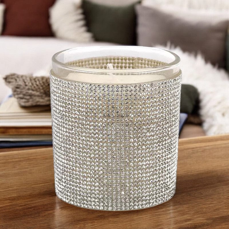 Sophia Scented Candle Sophia Vintage Jasmine Fragranced Scented Candle in Diamante Encrusted Glass Jar 150g