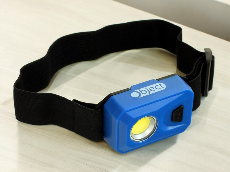 3W COB LED Head Torch Headlamp 200 Lumen Headtorch Batteries Included | Blue