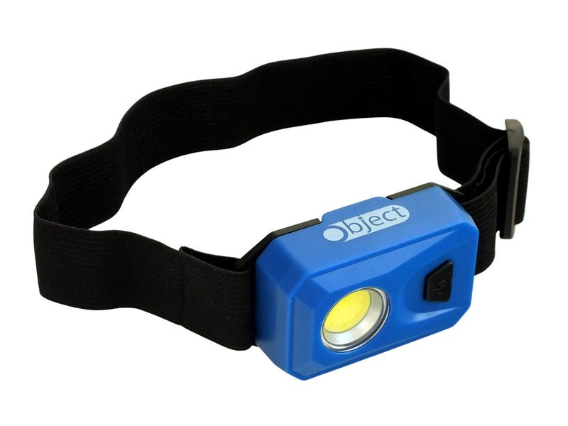 3W COB LED Head Torch Headlamp 200 Lumen Headtorch Batteries Included | Blue