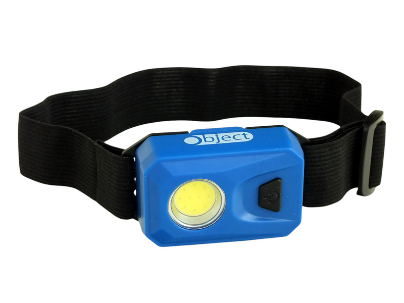 3W COB LED Head Torch Headlamp 200 Lumen Headtorch Batteries Included | Blue