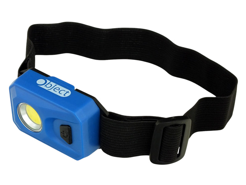 3W COB LED Head Torch Headlamp 200 Lumen Headtorch Batteries Included | Blue