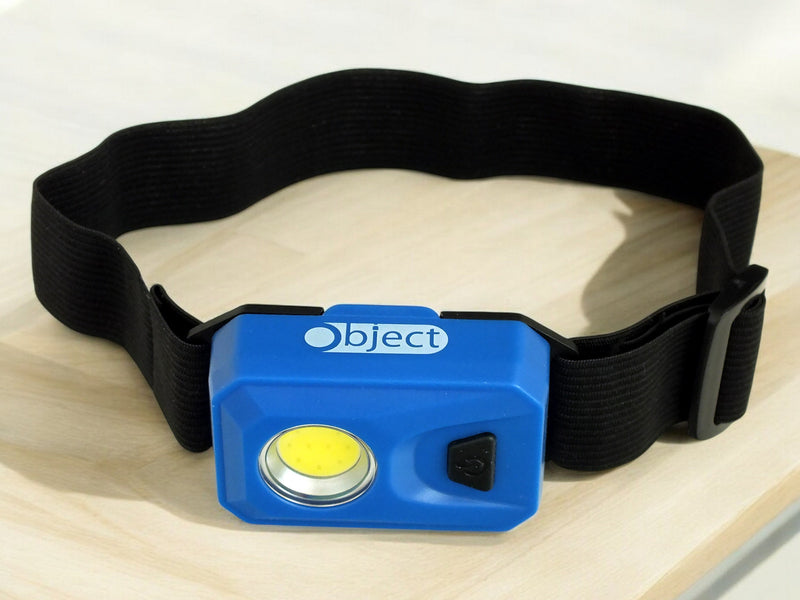 3W COB LED Head Torch Headlamp 200 Lumen Headtorch Batteries Included | Blue