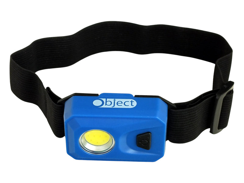 3W COB LED Head Torch Headlamp 200 Lumen Headtorch Batteries Included | Blue