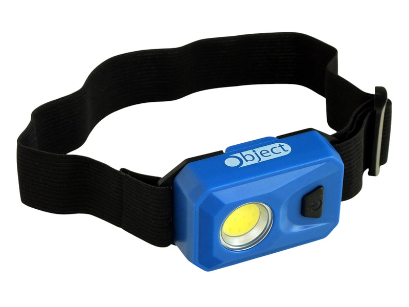 3W COB LED Head Torch Headlamp 200 Lumen Headtorch Batteries Included | Blue