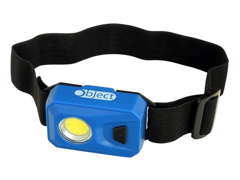 3W COB LED Head Torch Headlamp 200 Lumen Headtorch Batteries Included | Blue