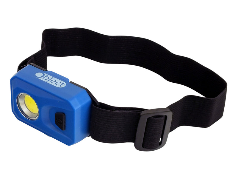 3W COB LED Head Torch Headlamp 200 Lumen Headtorch Batteries Included | Blue