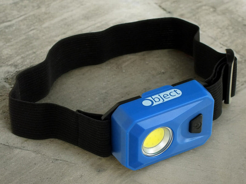 3W COB LED Head Torch Headlamp 200 Lumen Headtorch Batteries Included | Blue