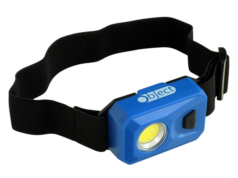 3W COB LED Head Torch Headlamp 200 Lumen Headtorch Batteries Included | Blue