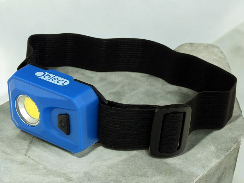 3W COB LED Head Torch Headlamp 200 Lumen Headtorch Batteries Included | Blue