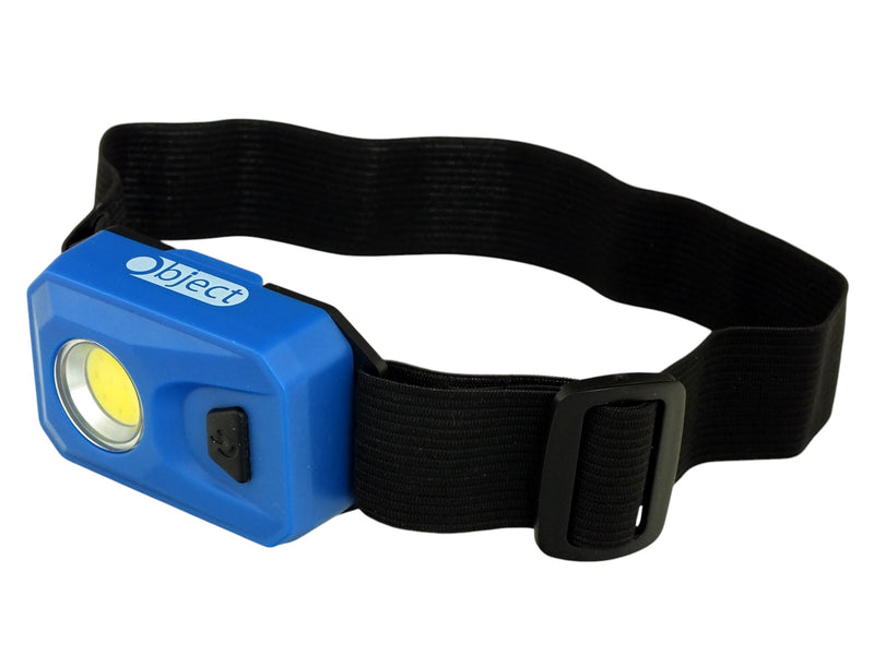 3W COB LED Head Torch Headlamp 200 Lumen Headtorch Batteries Included | Blue