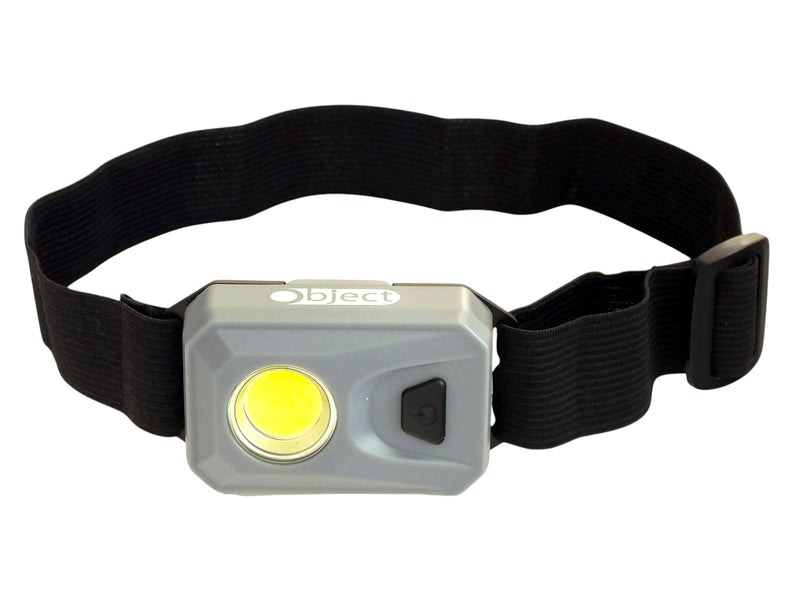 Free Cob Led Head Torch Grey