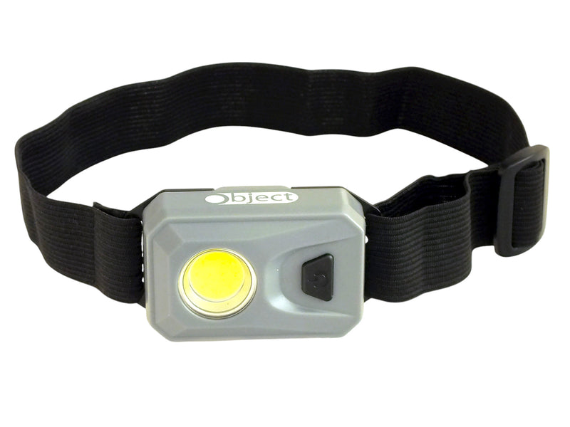 Free Cob Led Head Torch Grey