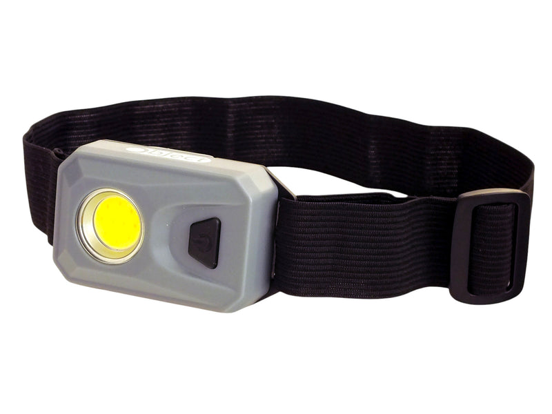 Free Cob Led Head Torch Grey