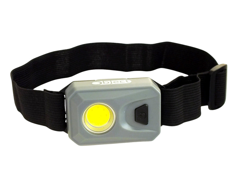 Free Cob Led Head Torch Grey