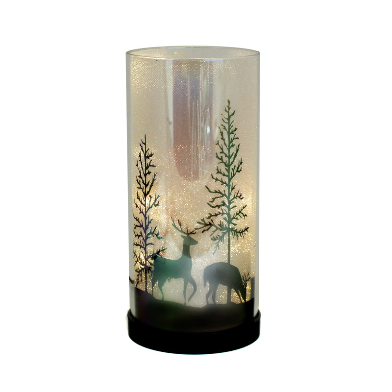 Luxa Sparkler Deer Park LED Christmas Lamp Xmas Light | Winter Forest Scene | USB or Battery Operated