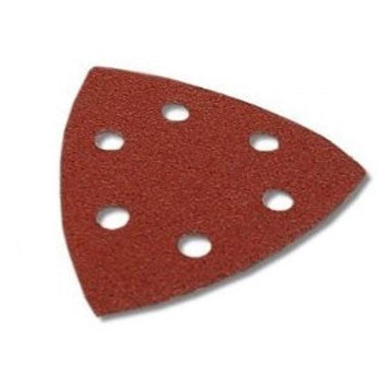 tooltime 10 X 90Mm Delta Detail Sanding Sander Triangle Sheets Pads 40 60 80 100 120 Grit