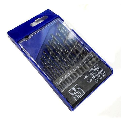 tooltime 13PC HSS PRECISION DRILL BIT SET SPIRAL SHANK 1.5mm - 6.5mm BITS WOOD METAL