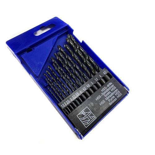 tooltime 13PC HSS PRECISION DRILL BIT SET SPIRAL SHANK 1.5mm - 6.5mm BITS WOOD METAL