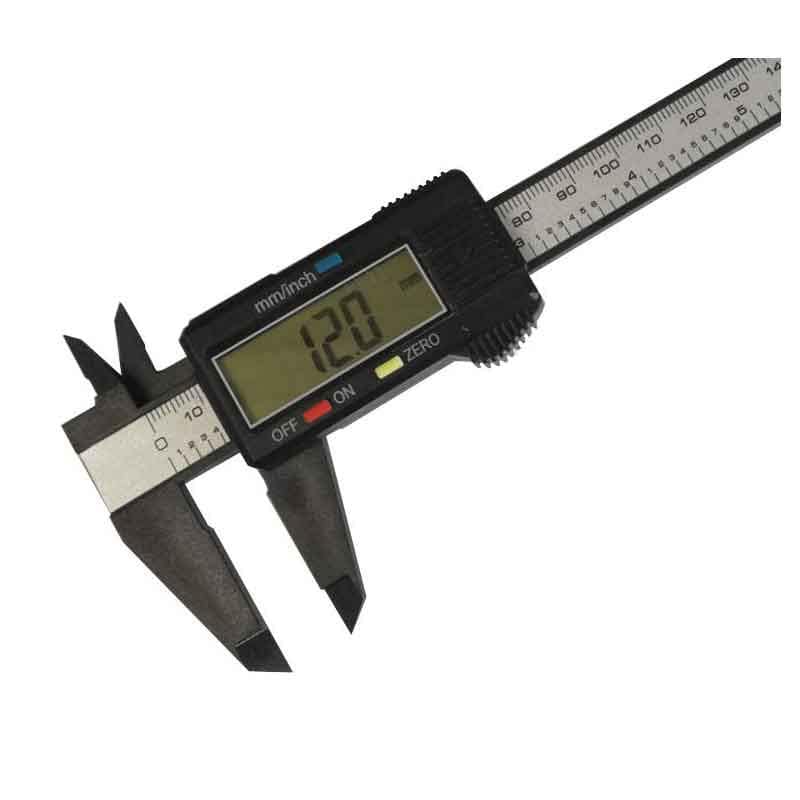 tooltime 150Mm 6" Digital Vernier Caliper - Carbon Fibre