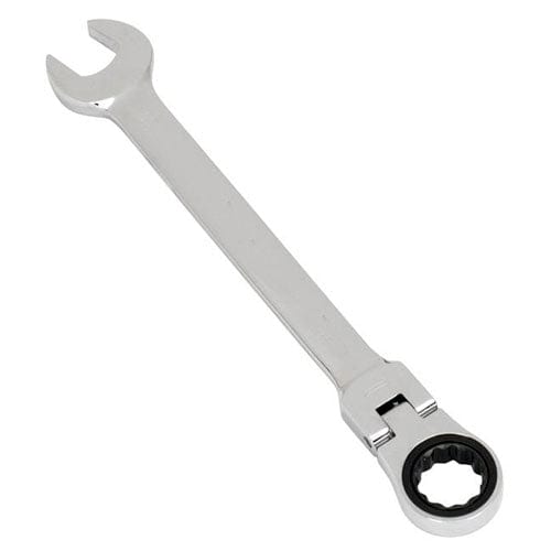 tooltime 17Mm Metric Crv Steel Flexi Combination Ratchet Spanner - Lifetime Warranty