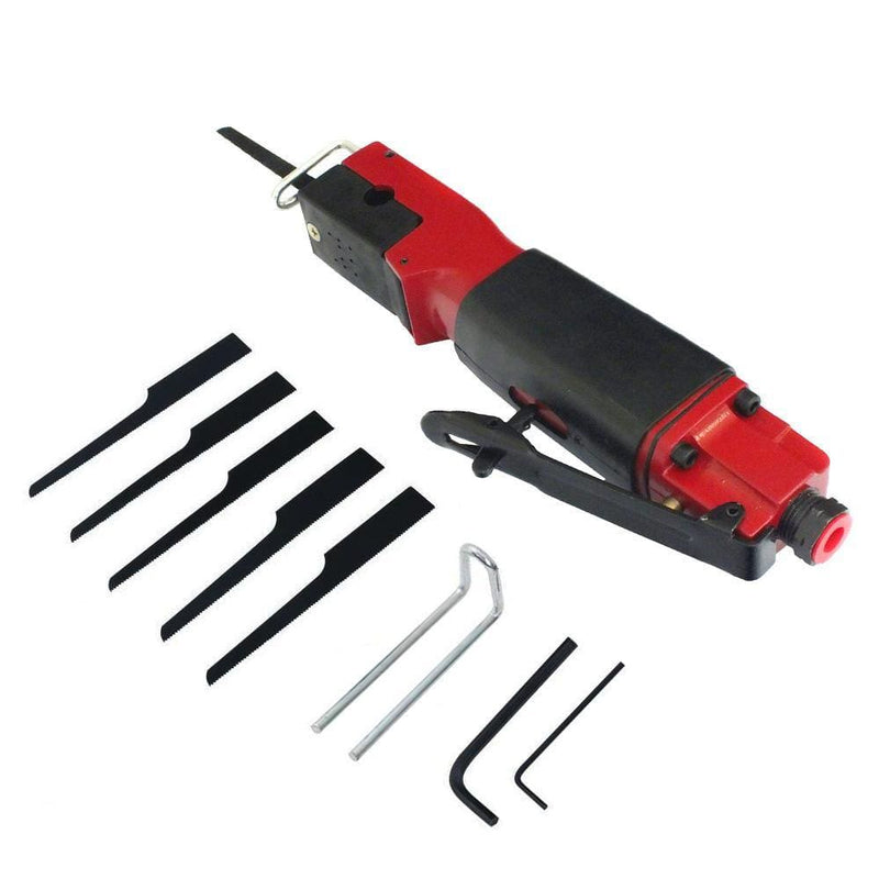 tooltime Air Body Saw HIGH SPEED RECIPROCATING AIR BODY CUT OFF SAW + 6 BLADES CUT-OFF SAWING TOOL