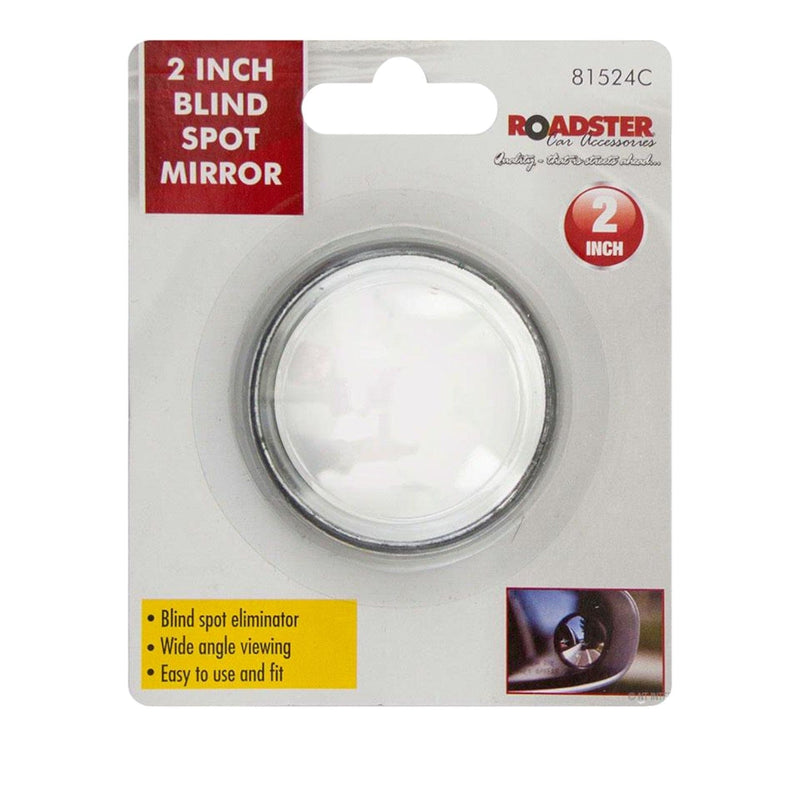 tooltime Blind Spot Mirrors Car Blind Spot Mirrors 2" 360 Wide Angle Convex Mirror 2PK