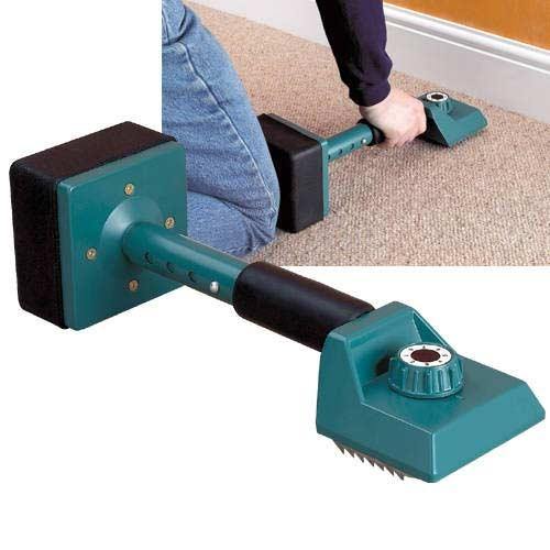 tooltime CARPET FITTING TOOL KIT - GREEN KNEE KICKER SEAM ROLLER STAIR PRESS CANVAS BAG