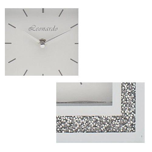 tooltime Clocks White Crystal Wall Clock 40Cm