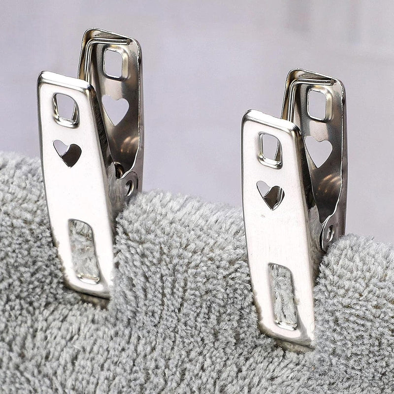 tooltime Clothes Pegs Pack of 20 Spring Loaded Stainless Steel Clothes Pegs