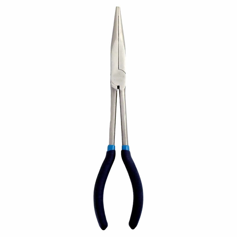 tooltime.co.uk 11" Long Nose Pliers 11" Straight Long Nose Pliers Chrome Vanadium Steel with Soft Grip Handles