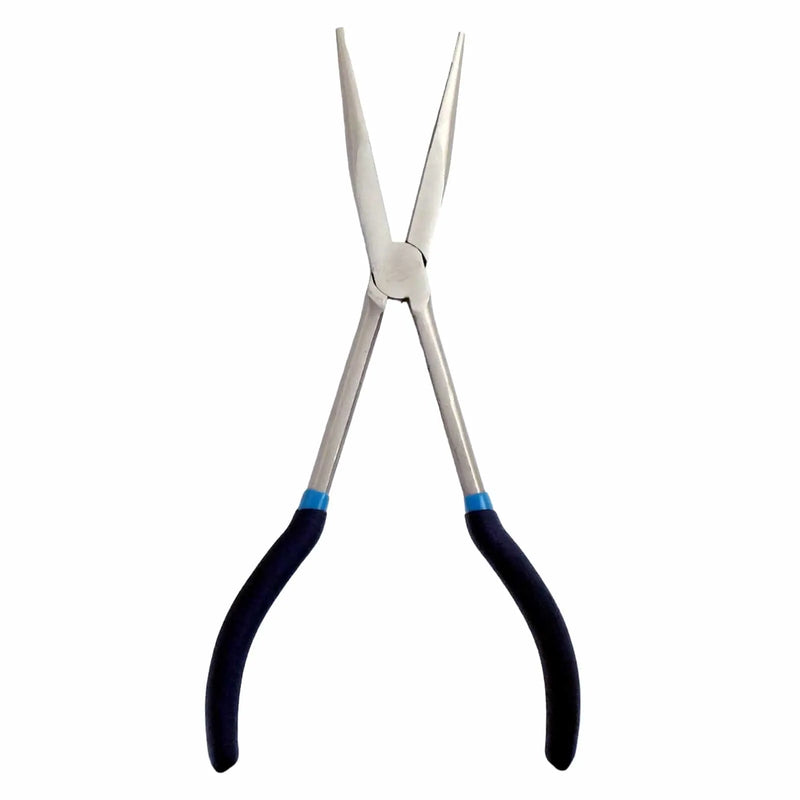 tooltime.co.uk 11" Long Nose Pliers 11" Straight Long Nose Pliers Chrome Vanadium Steel with Soft Grip Handles