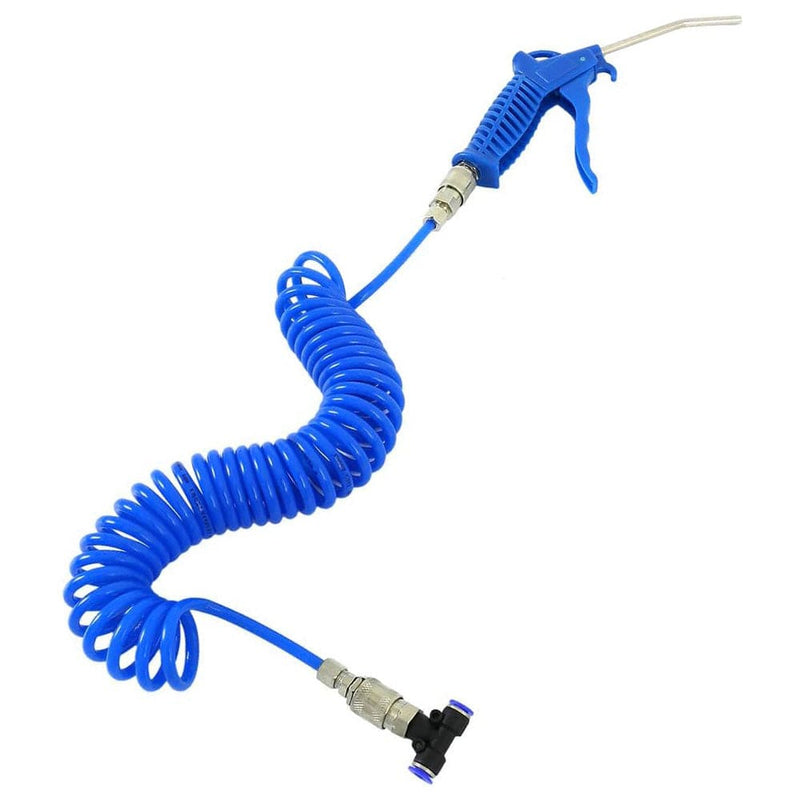 tooltime.co.uk Air Dust Gun Air Duster Blow Gun & 5m Flexi Recoil Hose | Dust Cleaning Blower Nozzle for Lorry and Truck Cabs