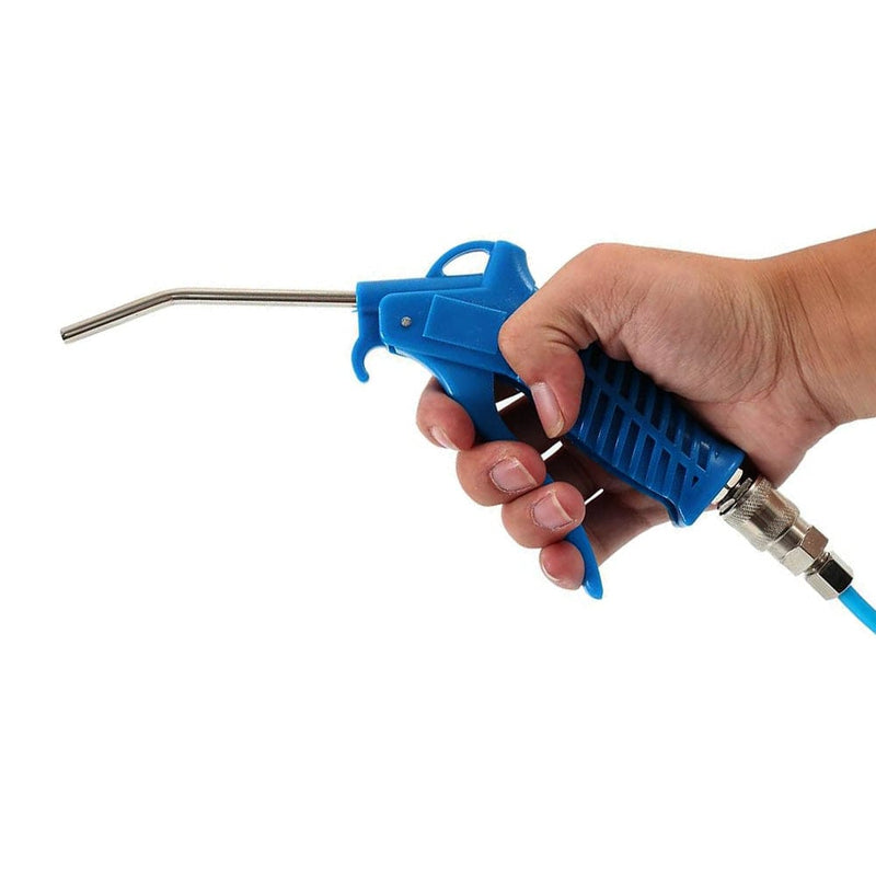 tooltime.co.uk Air Dust Gun Air Duster Blow Gun & 5m Flexi Recoil Hose | Dust Cleaning Blower Nozzle for Lorry and Truck Cabs