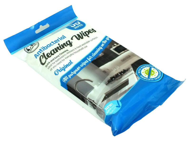 tooltime.co.uk Antibacterial Wipes Pack of 200 Unscented Antibacterial Cleaning Wipes