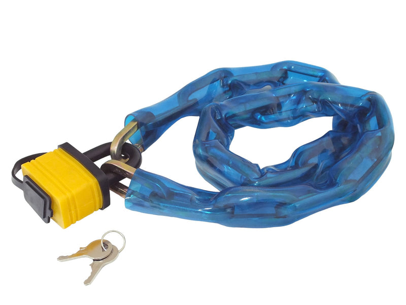 tooltime.co.uk Bike Chain & Padlock 1m Motorcycle Chain & 50mm Laminated Steel PadlockHigh Security